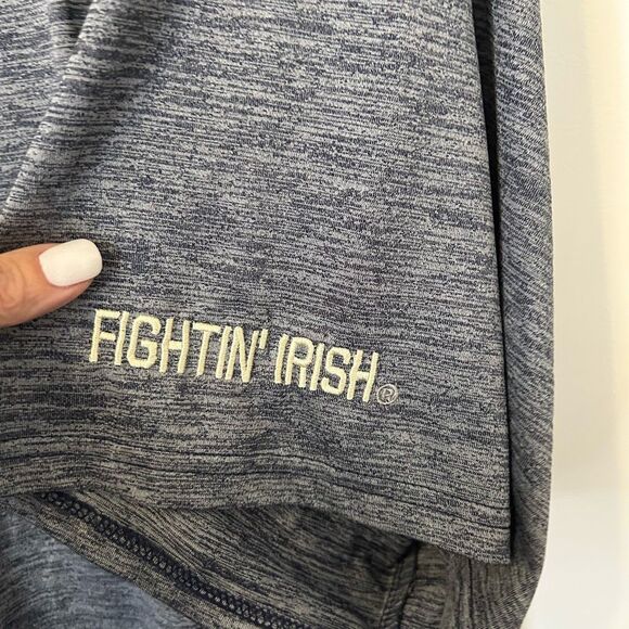 Notre Dame Fighting Irish Polo Performance Shirt Mens 5XL Gray Colosseum golf - Picture 6 of 12